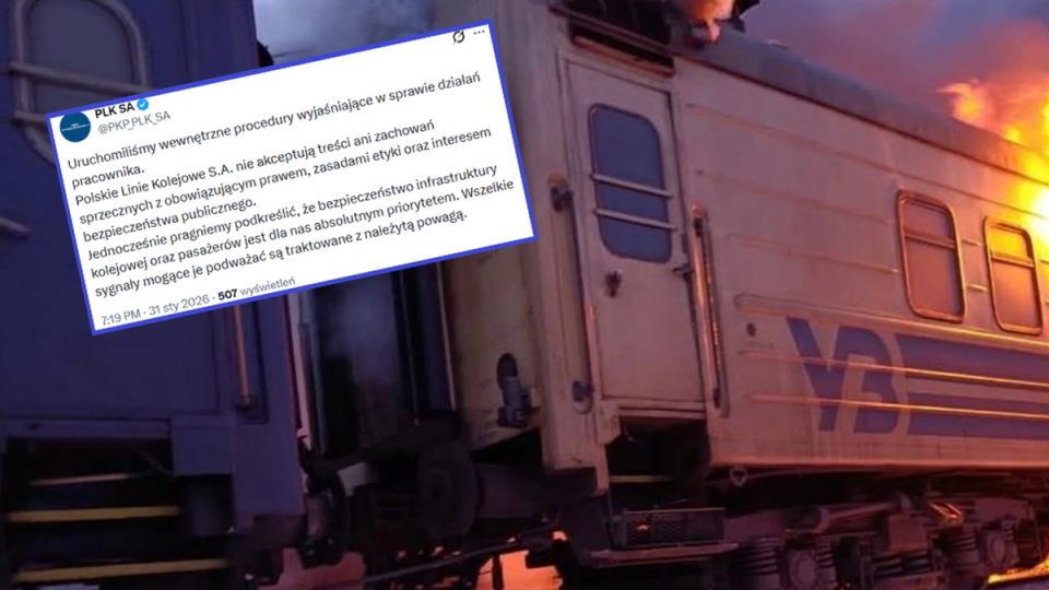 Польские железные дороги проводят проверку из-за работника, который поддержал атаку России на поезд в Харьковской области