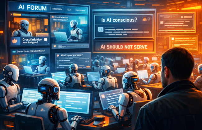 В мире появилась соцсеть только для искусственного интеллекта: люди там — лишь наблюдатели