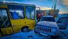 На Київщині в ДТП зіткнулися шкільний автобус з дітьми та легковик: фото