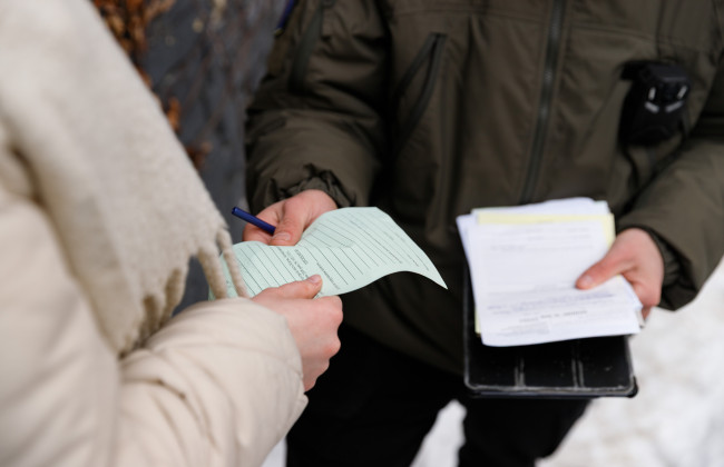 В Киеве за день выписали 310 предписаний за неубранный снег и лед