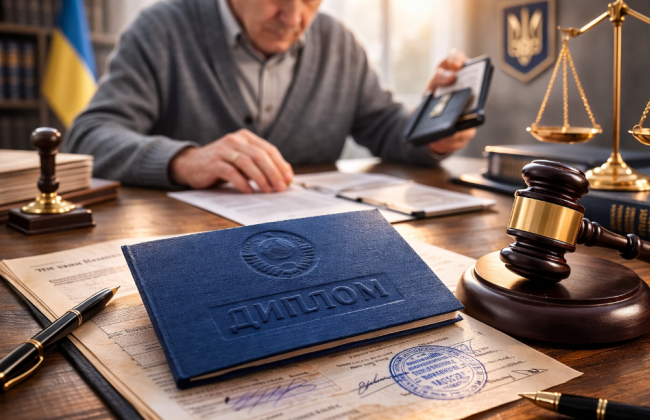 Помилка в дипломі 1980 року заблокувала пенсію: суд встановив факт належності документа