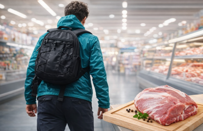 Киянин намагався винести 13 кг свинини з гіпермаркету — чим завершилась спроба крадіжки