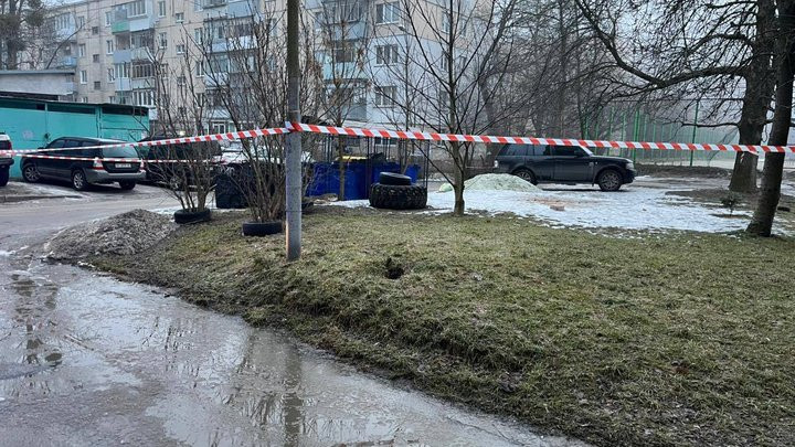 Во Львове на улице обнаружили гранату, фото