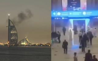 Иран ударил по международному аэропорту в Дубае и известному отелю Бурдж-аль-Араб, видео