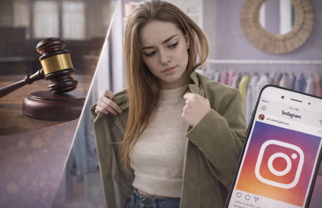 Адвокатка купила костюм в Instagram і подала до суду через нитку біля кишені — хто виграв спір