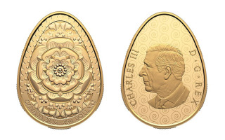 Королівський канадський монетний двір випустив золоту монету у формі української писанки: фото