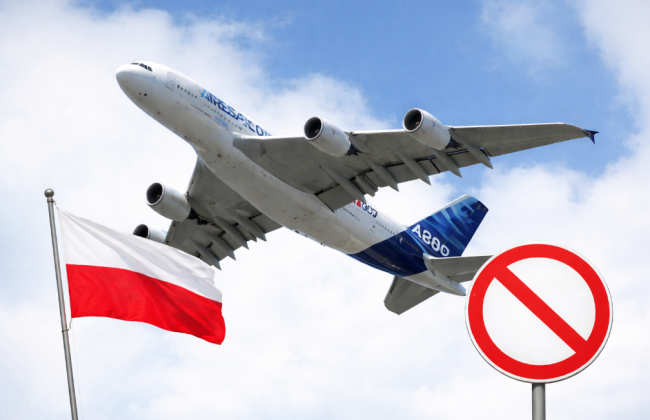 Польща вводить обмеження на польоти біля кордону з Україною та Білоруссю