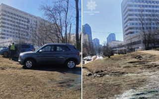 У Києві покарали низку «героїв паркування», які залишили авто на зеленій зоні