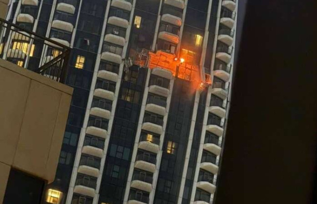 Іранський безпілотник врізався в хмарочос Address Creek Harbour у Дубаї — фото