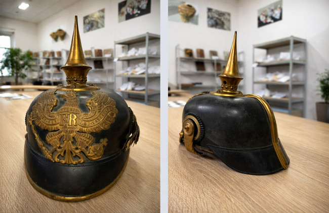 Рідкісний шолом 1915 року прусського офіцера намагалися відправити поштою до США