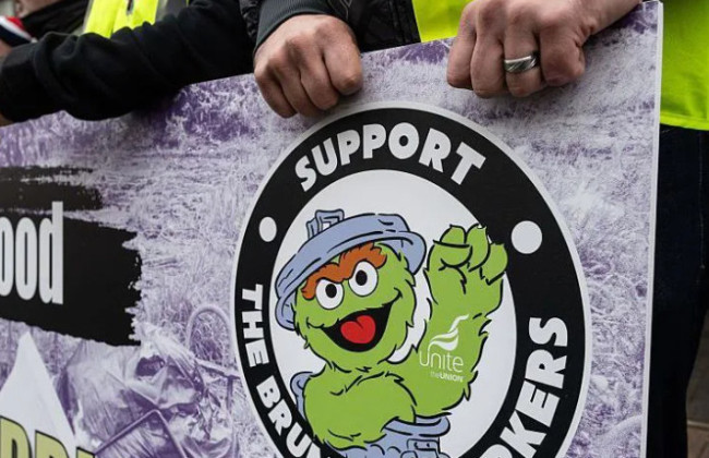 У Британії профспілку оштрафували на 265 тисяч фунтів через сміттєвий страйк