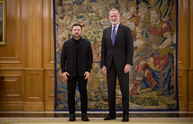 Владимир Зеленский провел переговоры с королем Испании Фелипе VI