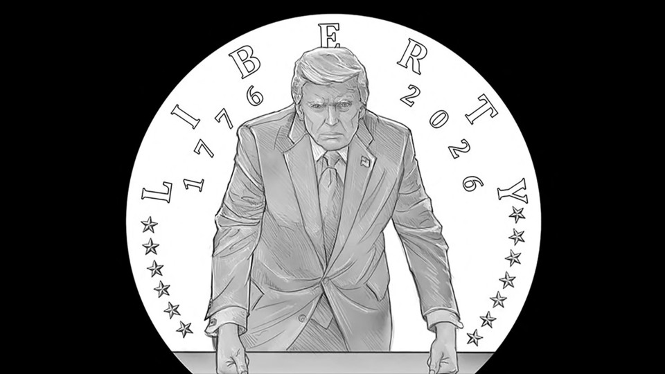У США схвалили дизайн золотої пам’ятної монети з портретом Трампа до 250-річчя незалежності