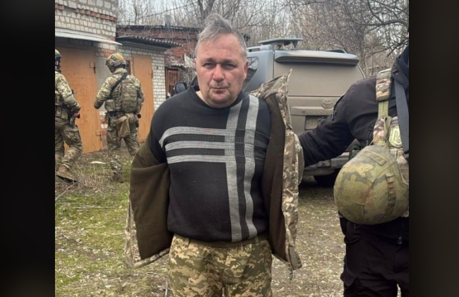 У Словʼянську затримали 50-річного підозрюваного у вбивстві поліцейського, фото