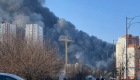 В Киеве на Троещине вспыхнул масштабный пожар: черный дым виден по всему городу, видео