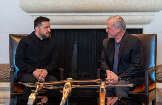 Володимир Зеленський обговорив із королем Йорданії співпрацю у сфері безпеки