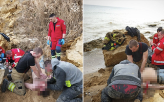 На Одещині двоє чоловіків впали з обриву: один загинув — ДСНС