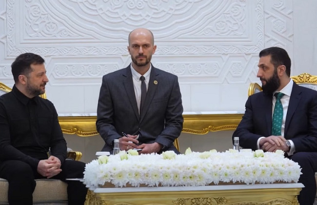 Володимир Зеленський повідомив деталі перемовин з президентом Сирії Ахмедом аш-Шараа