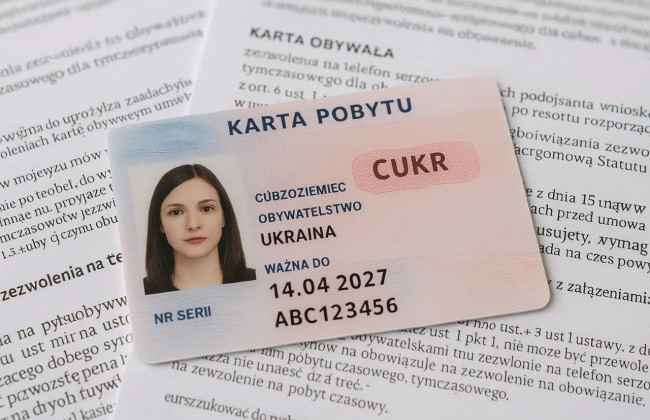 365 дней в статусе «UKR» для получения карты побыту CUKR: что важно знать украинцам в Польше