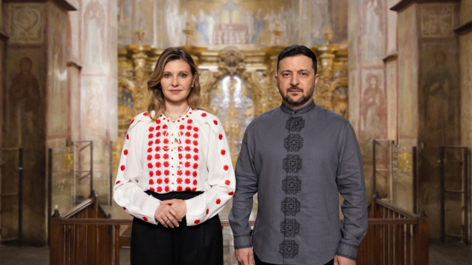 Президент Украины Владимир Зеленский и первая леди Елена Зеленская поздравили украинцев с Пасхой