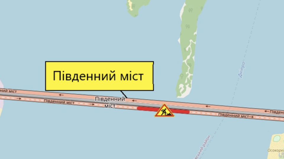 В Киеве ограничат движение по Южному мосту с правого на левый берег