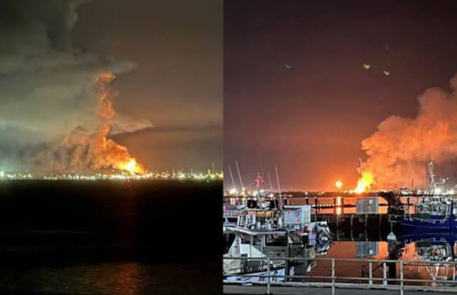 У Малайзії масштабна пожежа знищила сотні будинків у плавучому селі, відео