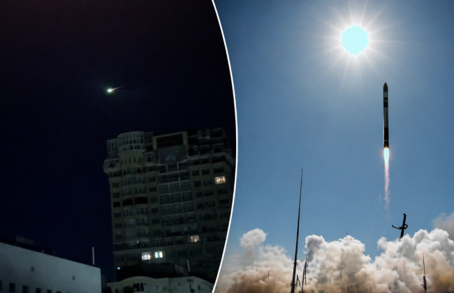 «Комета» над Києвом виявилася наслідком невдалого запуску супутника, відео