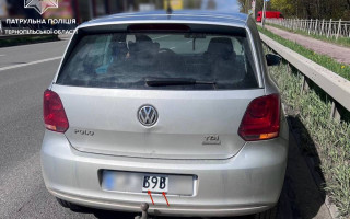 В Тернополе водитель разрисовал номера авто маркером, чтобы не получать штрафы за ПДД