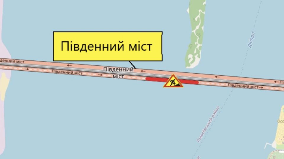 В Киеве будут ремонтировать Южный мост – вводят временные ограничения движения
