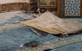 У Львові ледь не згоріла мечеть після атаки коктейлями Молотова, фото