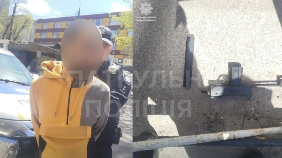 В Хмельницком мужчина открыл стрельбу по авто полиции и гражданскому транспорту
