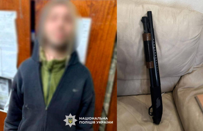 У Києві затримали військового у СЗЧ, який ходив супермаркетом та лякав людей рушницею