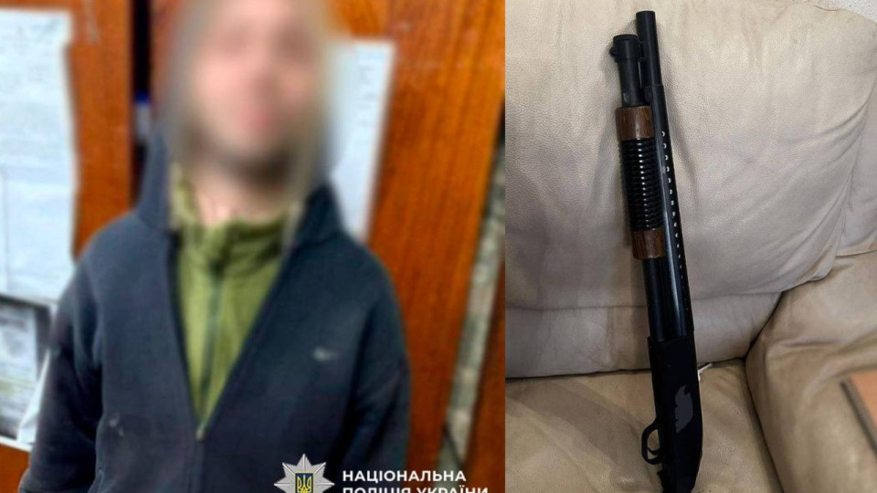 В Киеве задержали военнослужащего в состоянии алкогольного опьянения, который ходил по супермаркету и пугал людей ружьем
