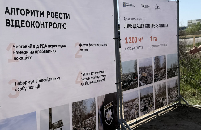 В Киеве установили камеры, чтобы следить, куда люди выносят мусор