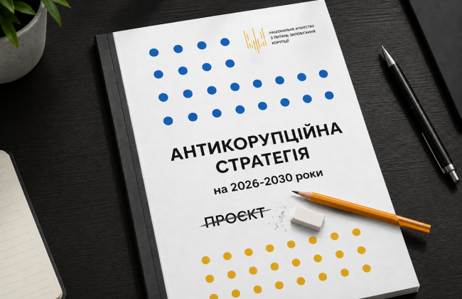 До парламенту подали проєкт Антикорупційної стратегії на 2026–2030 роки