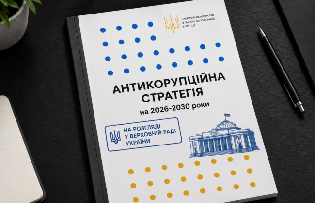 Рада отримала два варіанти Антикорупційної стратегії до 2030 року – стартує парламентський розгляд