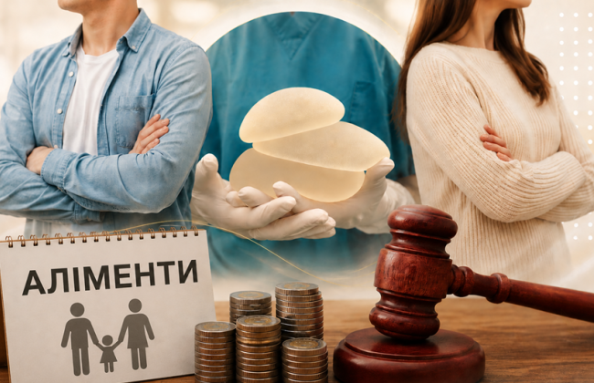 Чоловік хотів через операцію грудей дружини вплинути на розмір аліментів — рішення суду