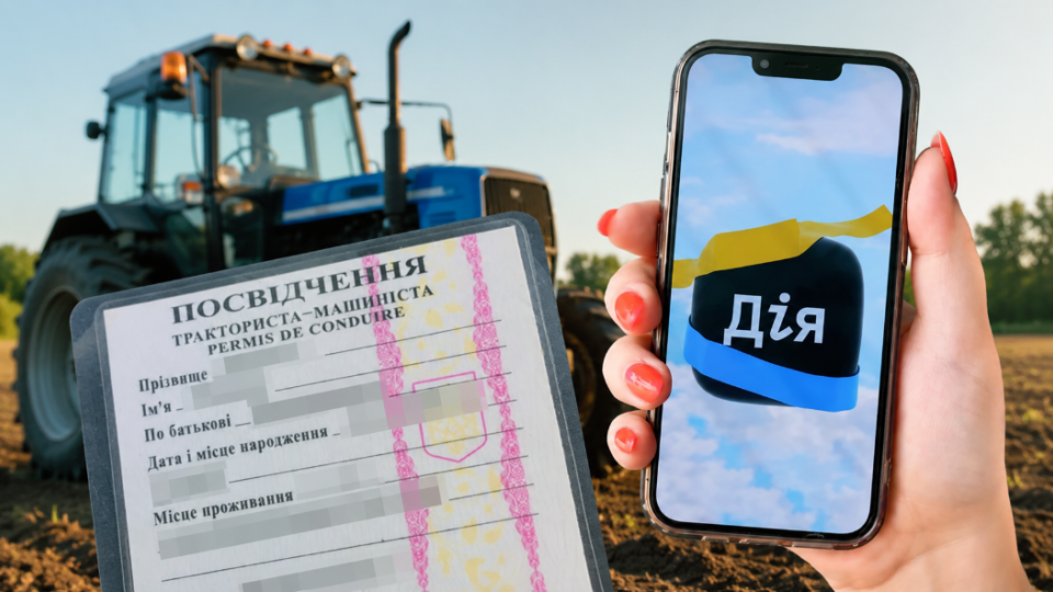 Удостоверение тракториста хотят перевести в «Дию»: в Раде готовят новые правила