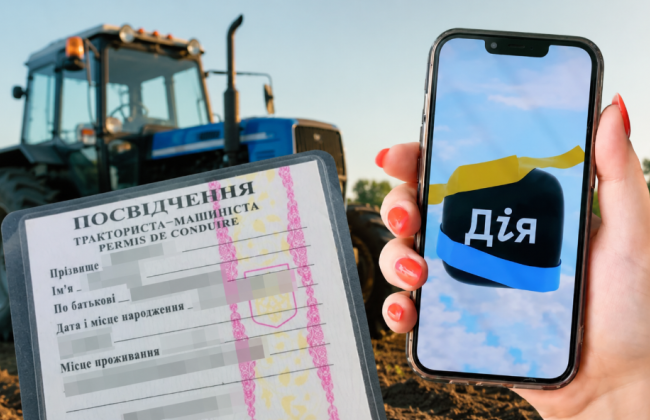 Удостоверение тракториста хотят перевести в «Дию»: в Раде готовят новые правила
