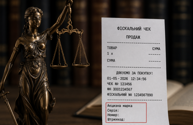 Апеляційний суд підтвердив штраф у 150% вартості товару за чеки без реквізитів акцизної марки
