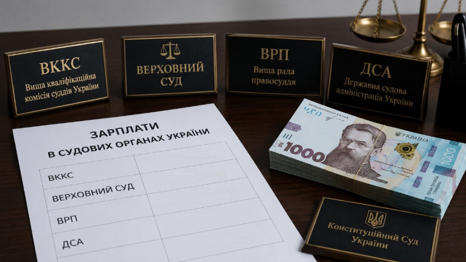 ВККС, Верховный Суд, ВСП и КСУ: как выросла зарплата в судебной власти в 2026 году