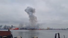 У румунському порту Констанца стався потужний вибух — здетонував дрон, відео