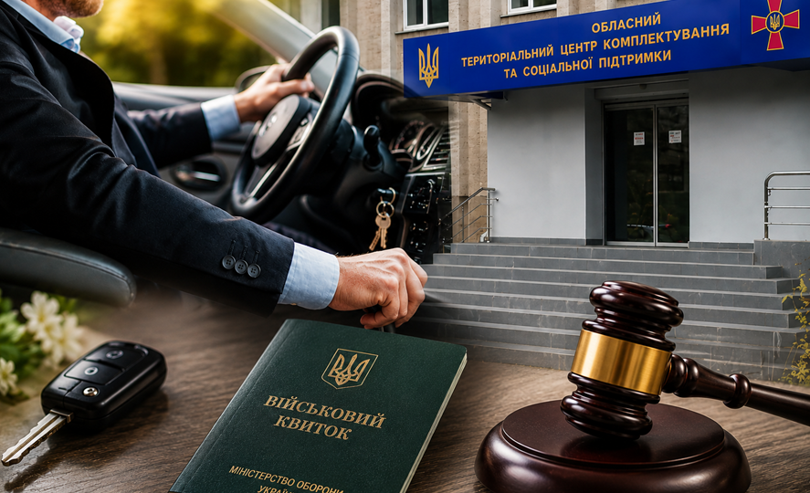 Не явился в ТЦК после повестки и требования: суд временно ограничил военнообязанного в праве вождения авто
