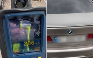 В Киеве наказали водителя BMW, который «летел» со скоростью более 200 км в час