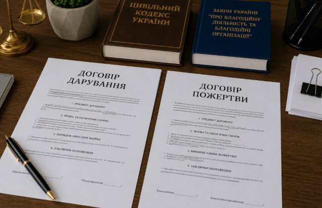 Договор дарения или пожертвования: в чем разница и как оформить помощь во время войны