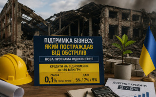 0.1% per annum and up to 150 million UAH: The Cabinet announced assistance for businesses affected by shelling