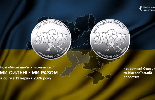 НБУ вводит в обращение две новые памятные монеты серии «Мы сильны. Мы вместе» — фото