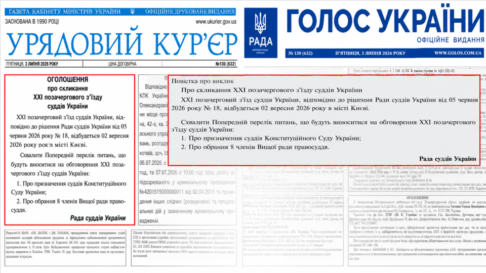 In September, the fate of the CCU and HJC will be decided: judges' congress announced
