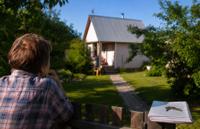 A woman cared for a house abandoned by neighbors for 10 years: did the court allow her to register it in her name