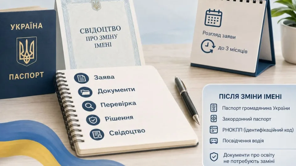 Зміна імені прізвища та по батькові: які потрібні документи та дії після зміни